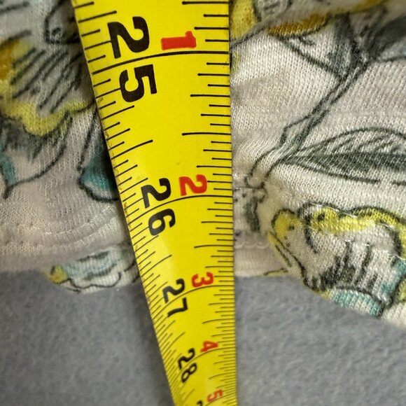 Pure J Jill XL Knit Popover Top Cotton Modal 3/4 Sleeve Ivory Yellow Floral - Picture 10 of 11